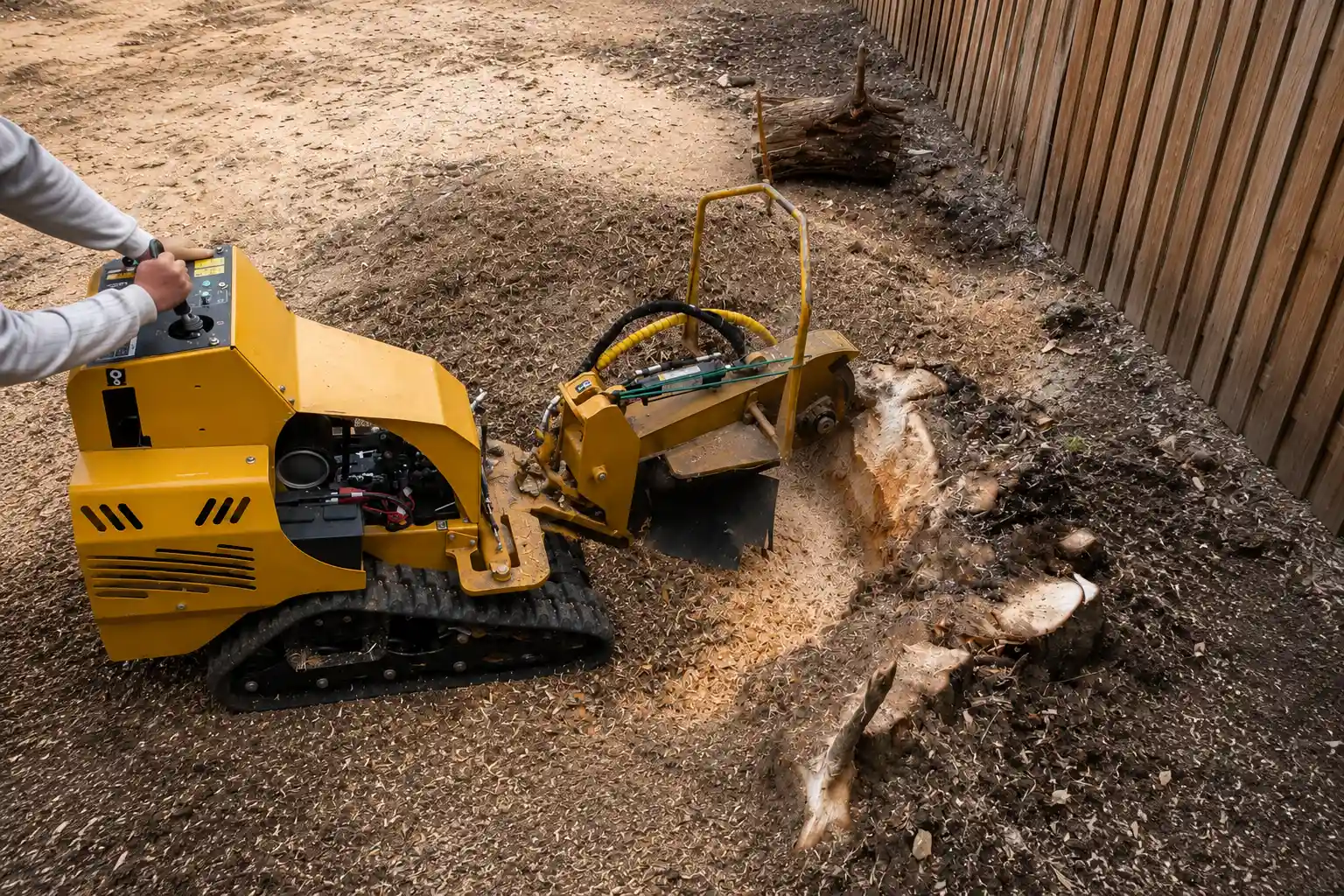 Stump grinding in St. Louis